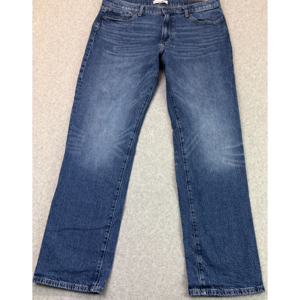 Vintage Lucky Brand 363 Mens Straight Leg Jeans Blue Denim Comfort Whisker 36x34
